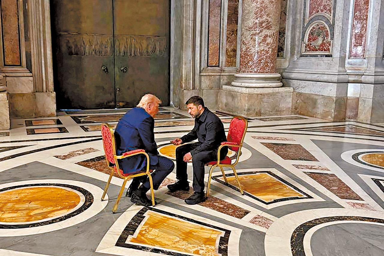 梵蒂岡 美國總統特朗普 烏克蘭總統澤連斯基