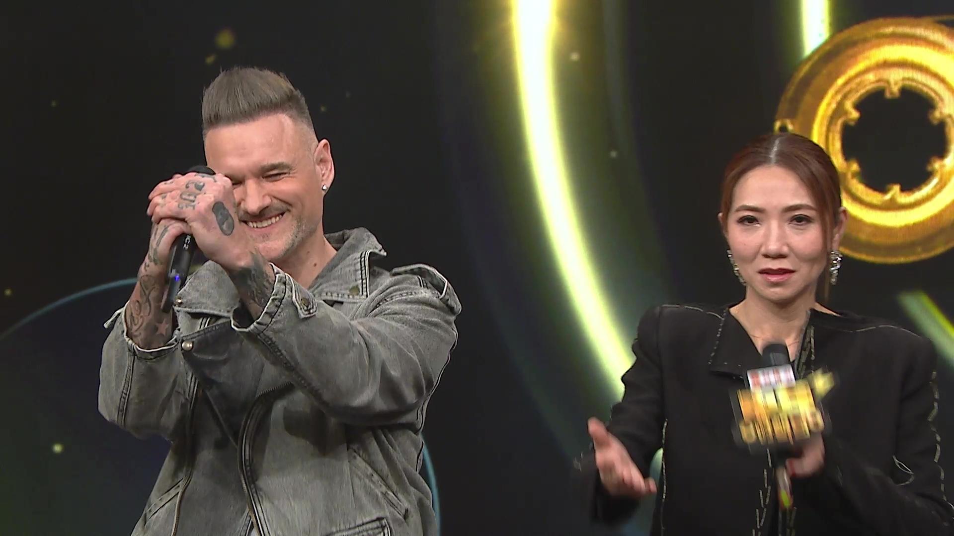 占士丁丁分數成昨晚比賽第二名。