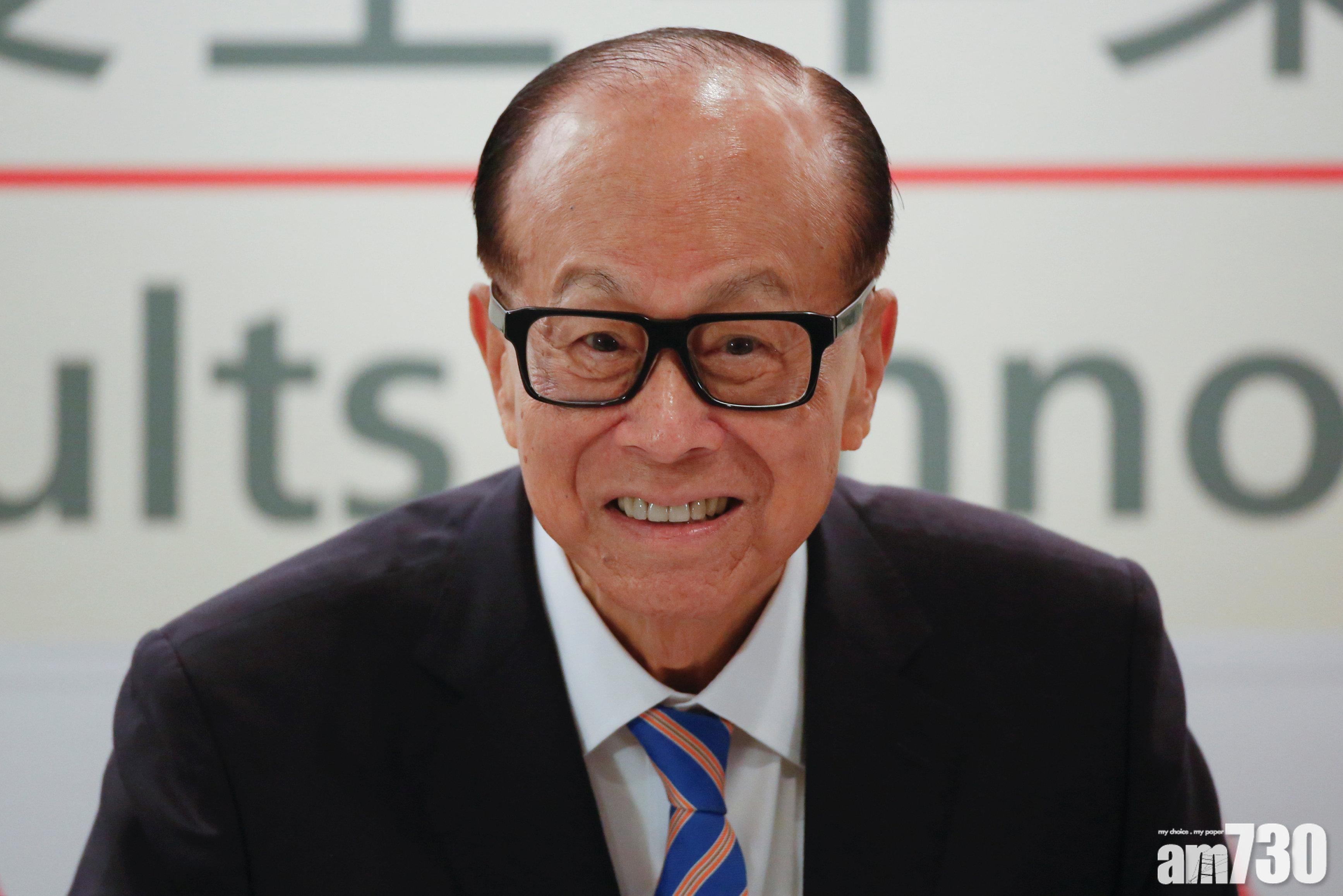 長和系創辦人李嘉誠以389億美元身家,全球排名第40,為香港首富。(資料圖片)