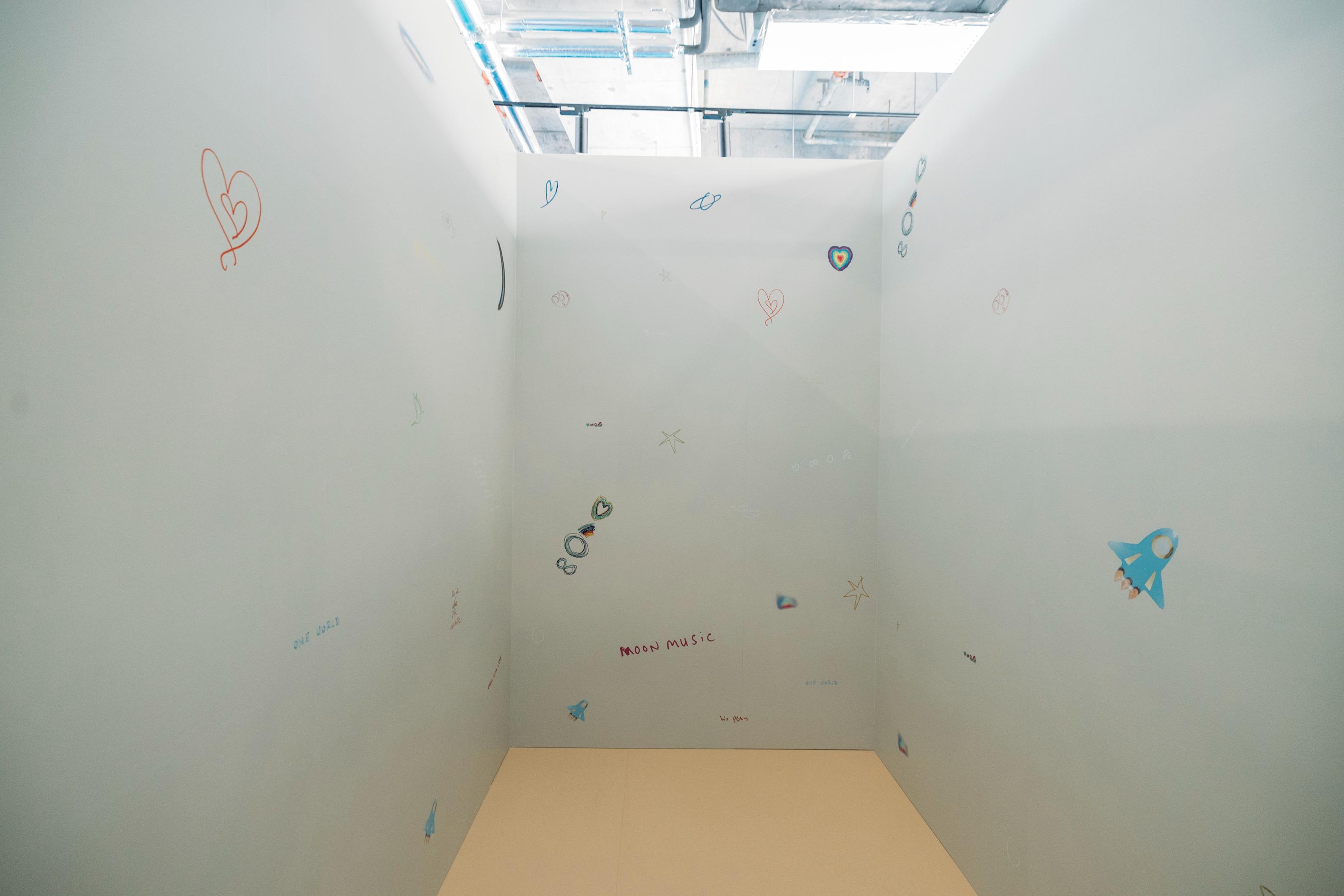 「留言牆」邀請粉絲寫下愛與團結的訊息