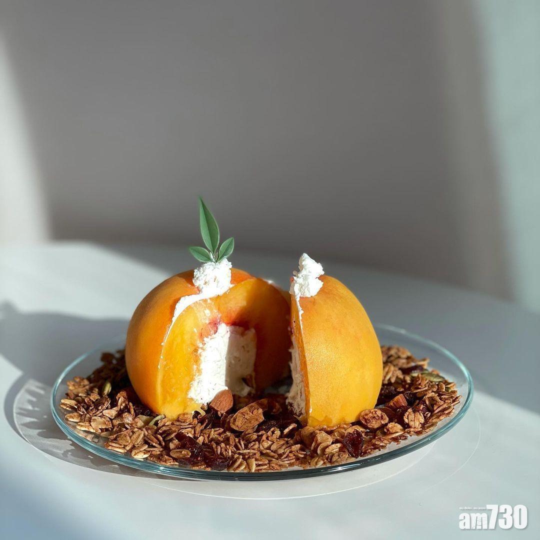 韓式料理|水蜜桃+乳酪的組合非常健康。(instagram @bully_cafe)