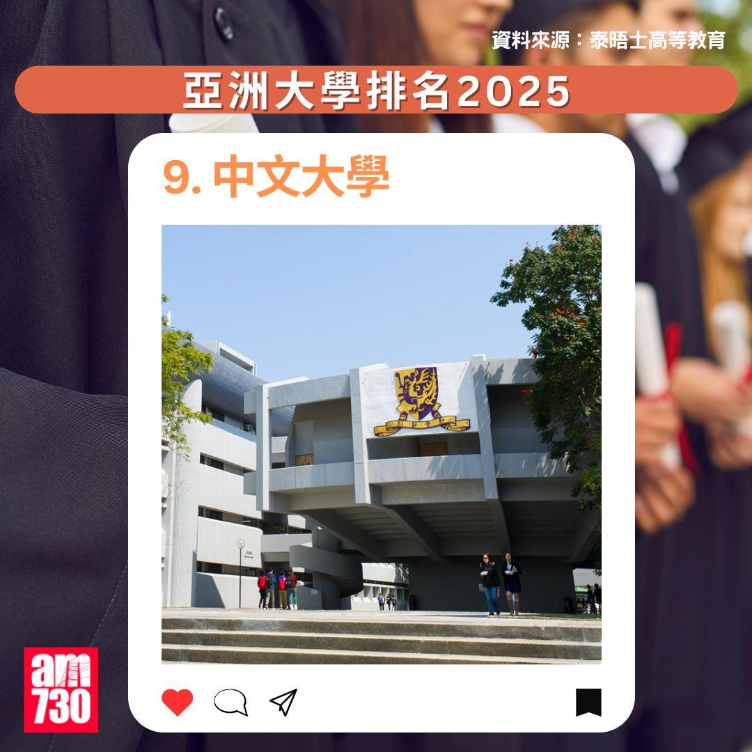 THE亞洲大學排名2025|