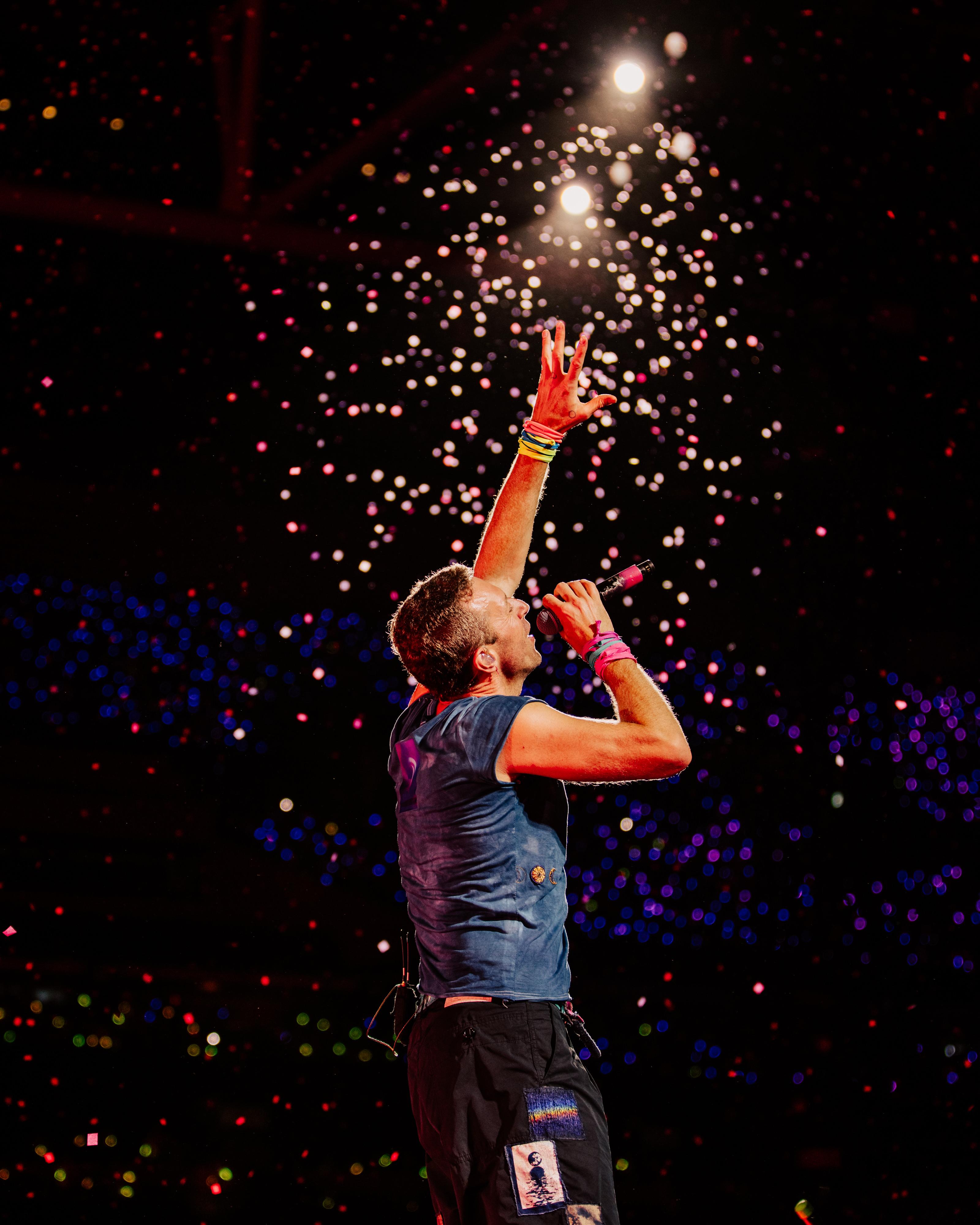 英國殿堂級搖滾樂隊Coldplay演唱會圓滿舉行。(啟德體育園圖片)