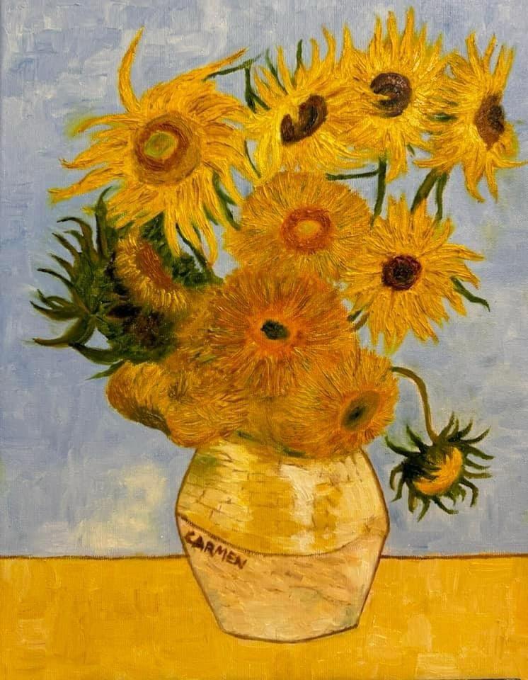 拜梵高為師,浴在星光之中。