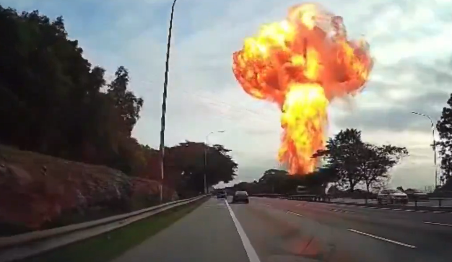 馬來西亞天然氣管爆炸