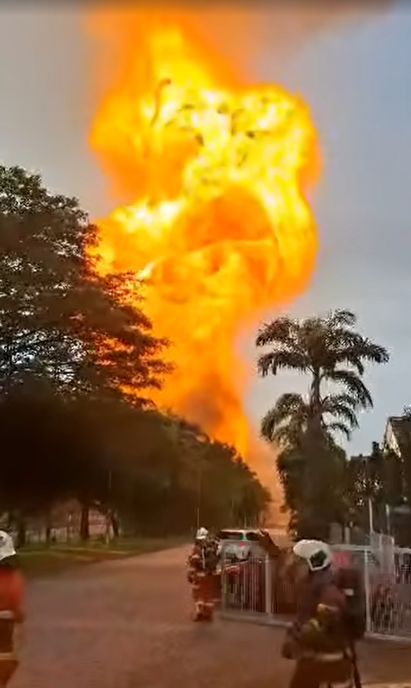 馬來西亞天然氣管爆炸