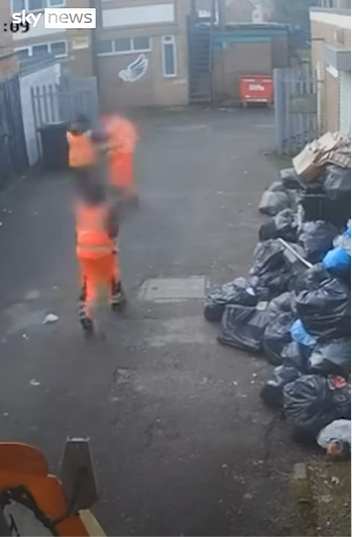 英國伯明翰垃圾車工人罷工