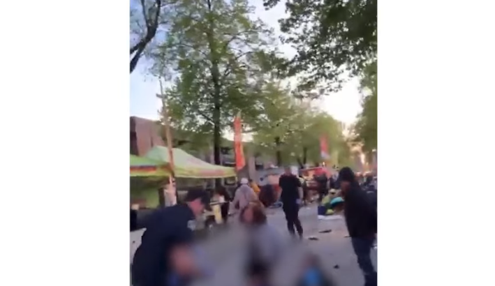 加拿大溫哥華汽車撞人群釀多人死傷。(互聯網)