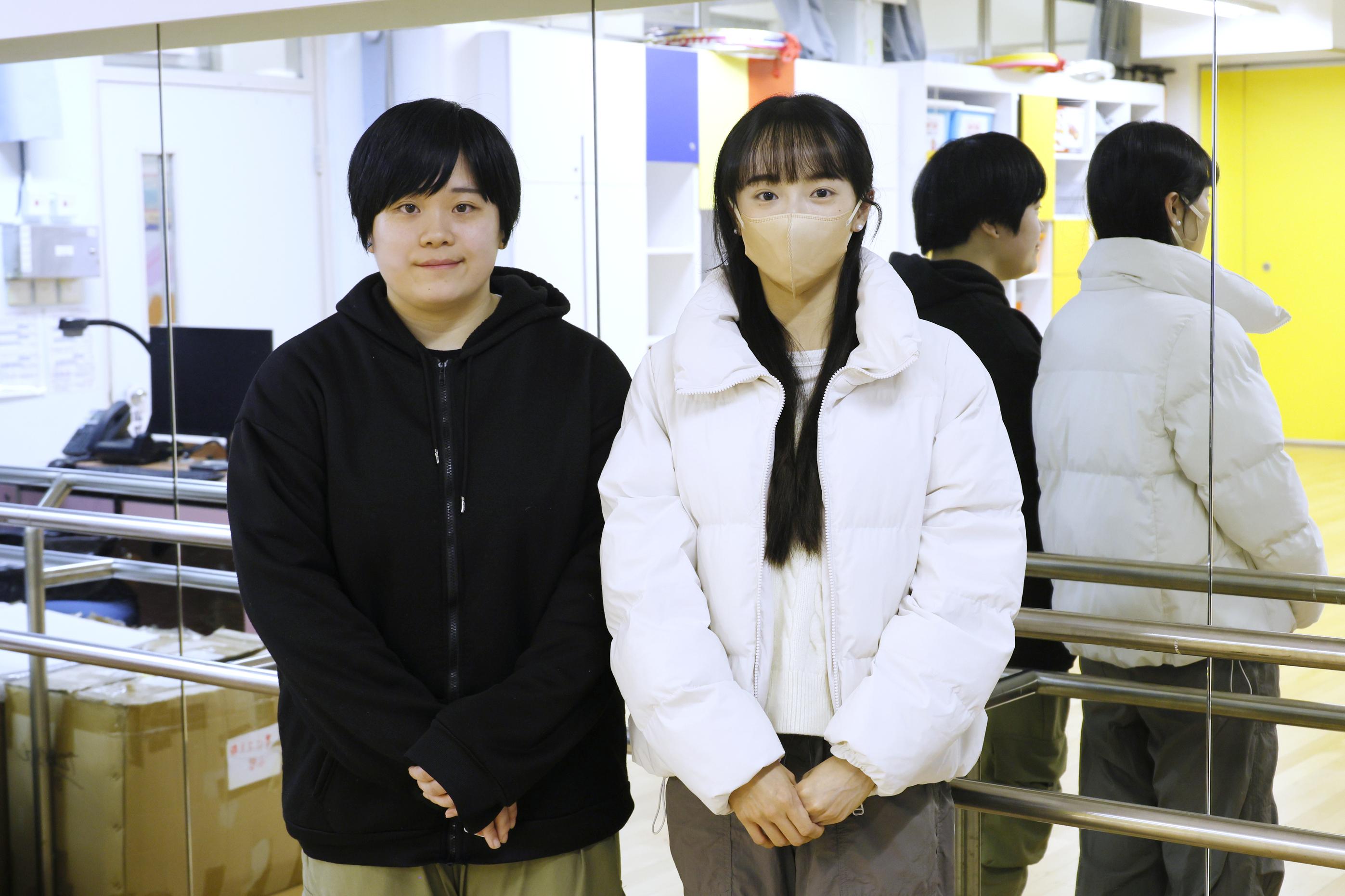 王美華老師(左)及陳玉幸老師(右)。(林俊源攝)