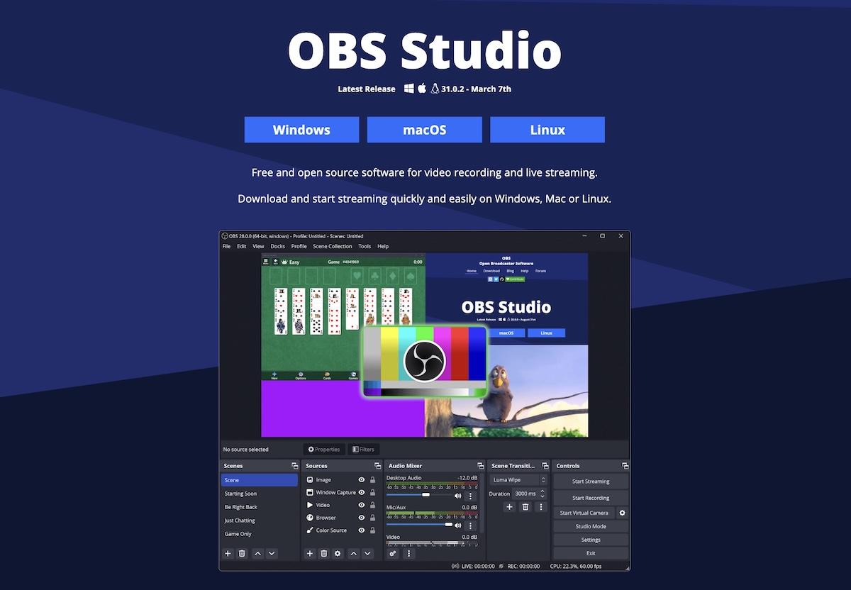《OBS Studio》macOS App是金像獎2025直播使用的軟件之一。