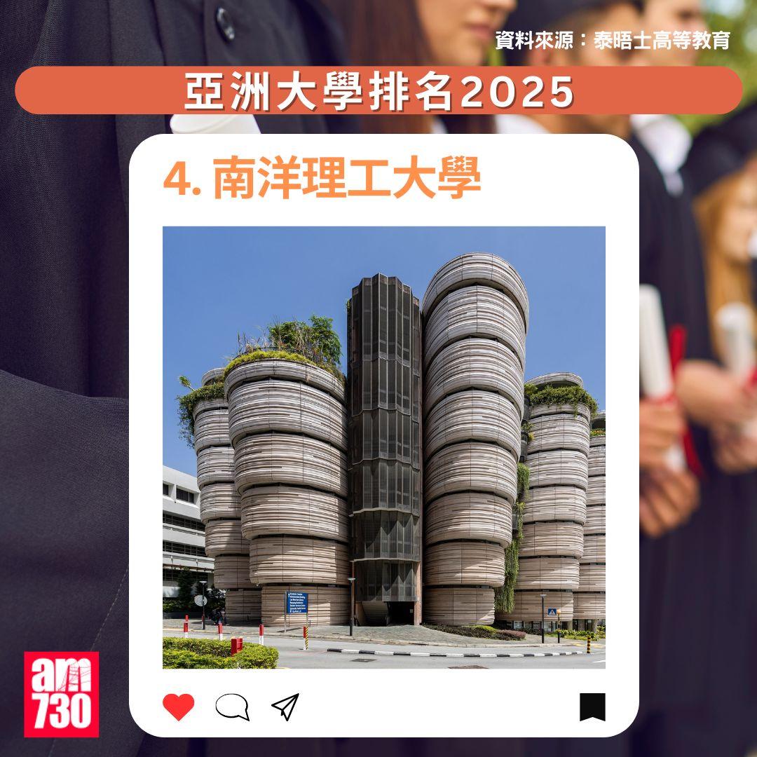 THE亞洲大學排名2025|