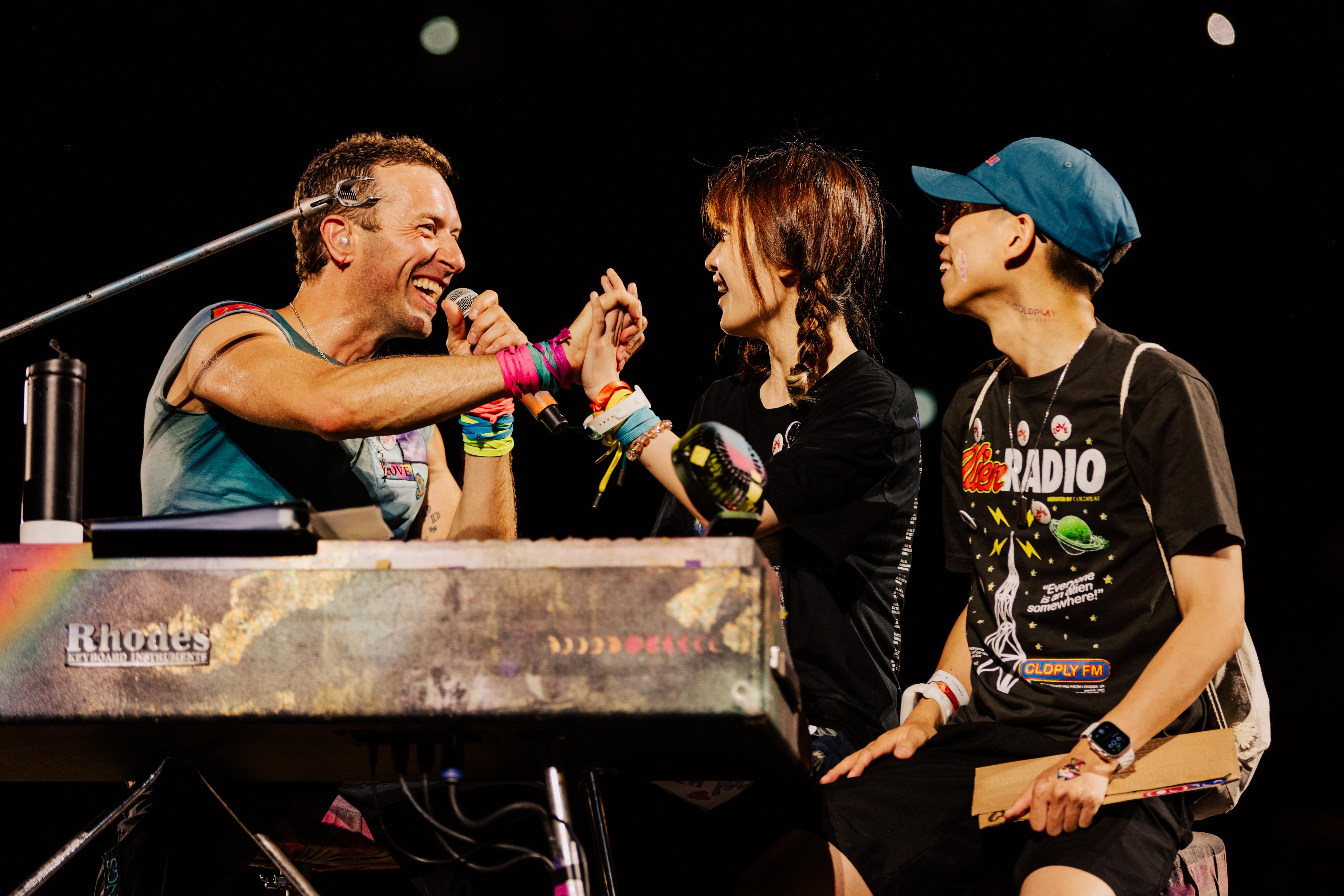 英國殿堂級搖滾樂隊Coldplay演唱會圓滿舉行。(啟德體育園圖片)