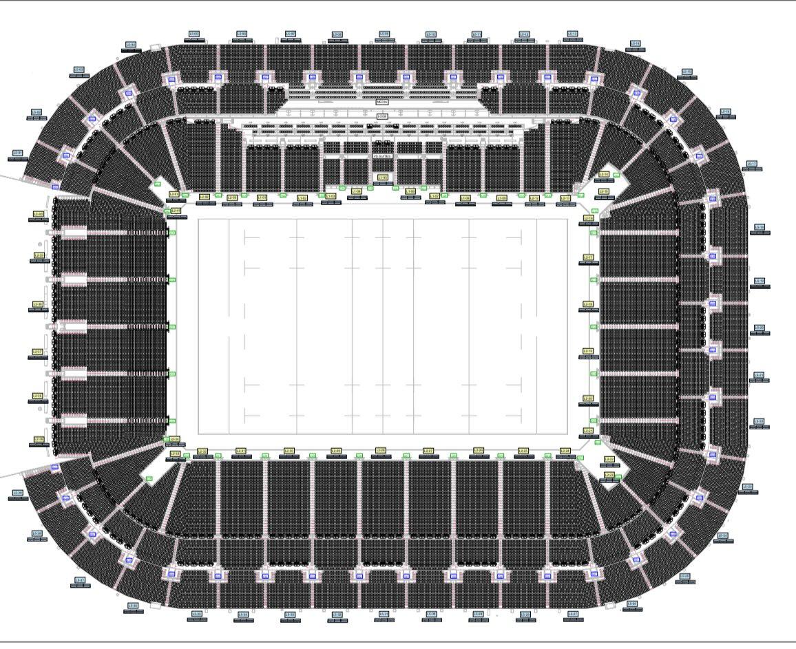 小紅書流出啟德主場館的座位表。