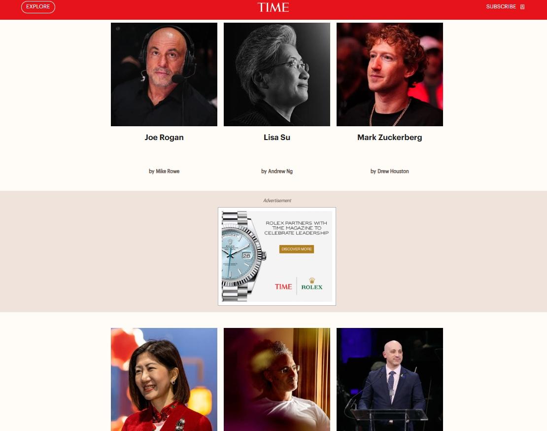 陳翊庭獲列入「巨人」類別,與Meta行政總裁朱克伯格等同列。(時代官網截圖)