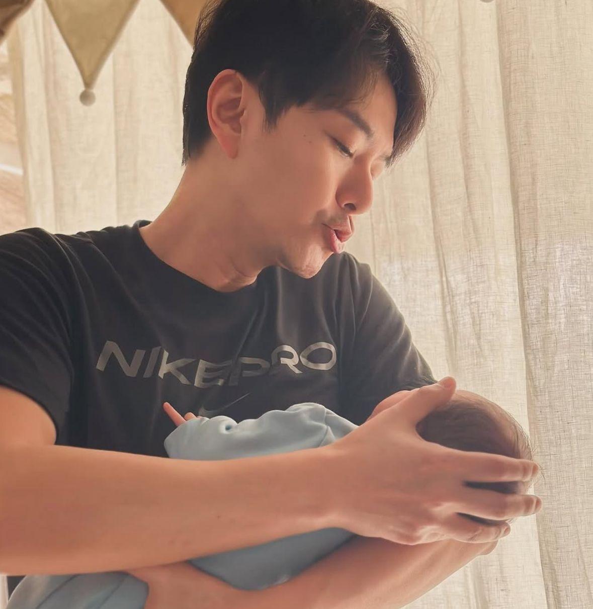 蕭正楠做爸爸好幸福。