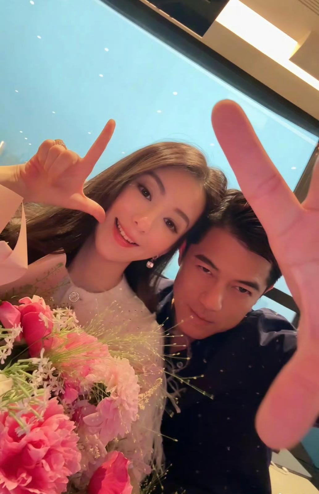 郭富城與方媛結婚八周年 。