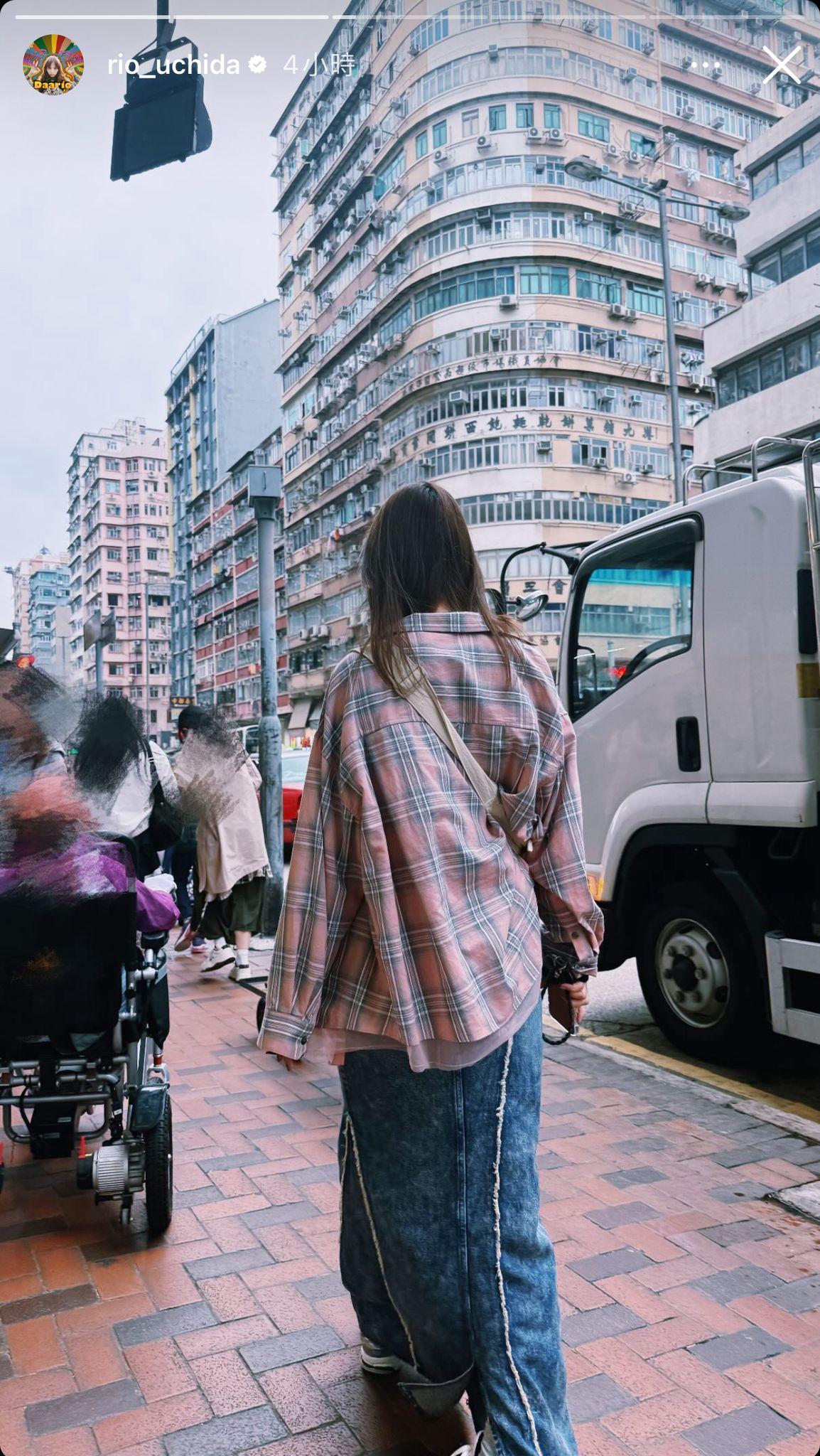 內田理央昨日出story到佐敦一帶觀光。