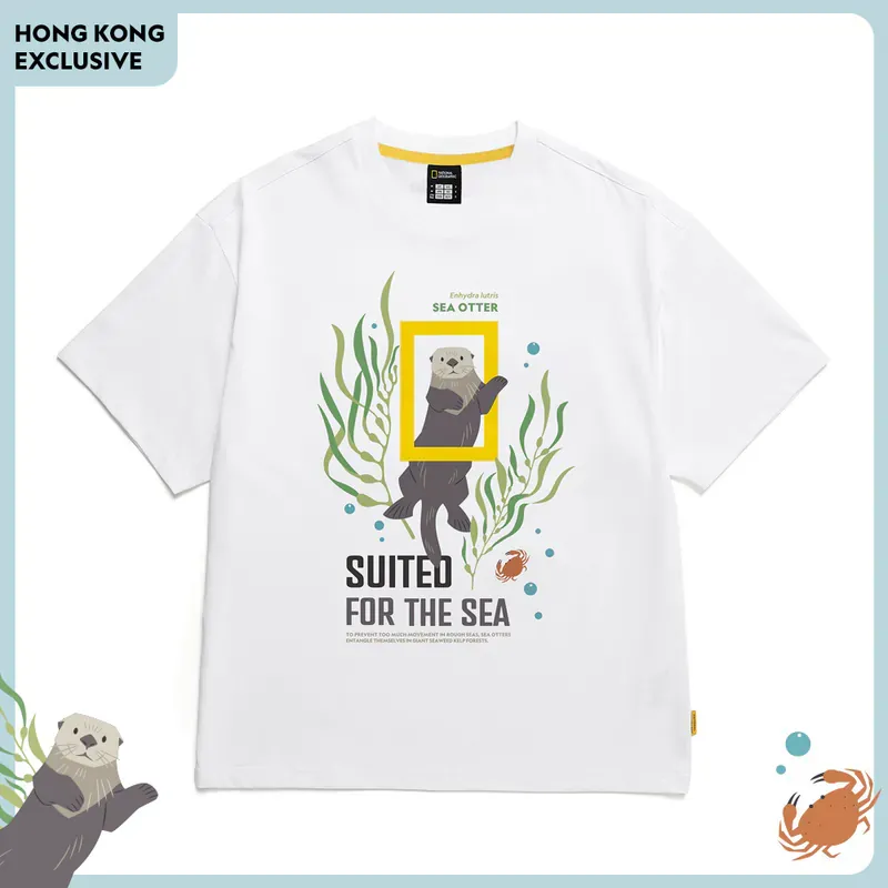 海獺圖案T恤
