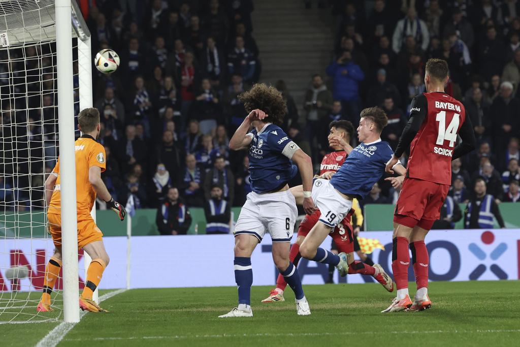 哥斯亞為比勒費爾德反先2:1。(美聯社)