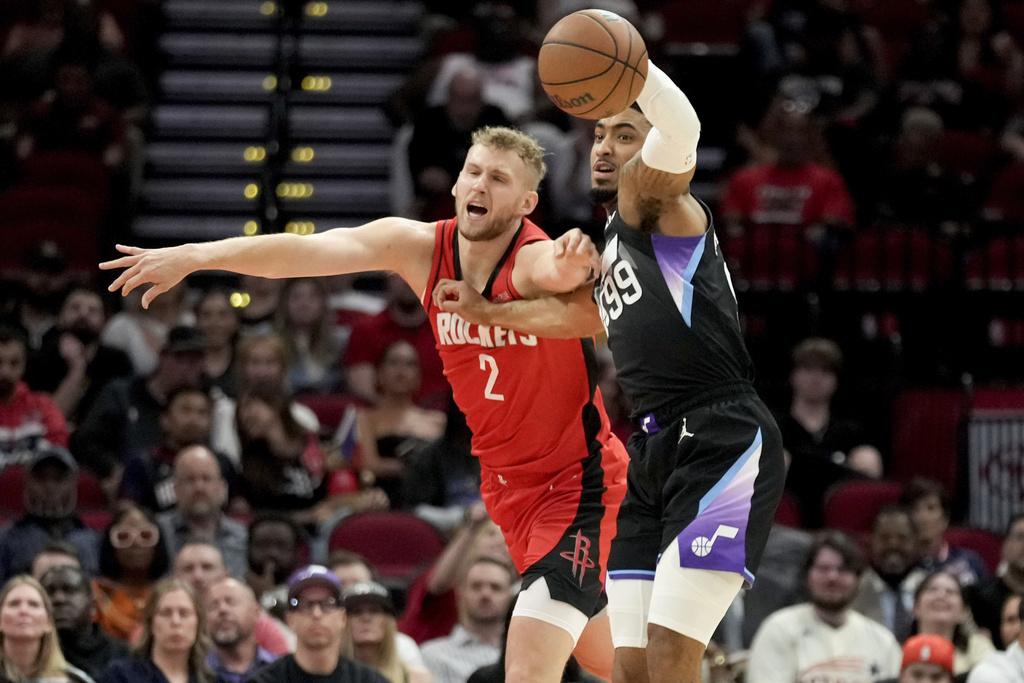 火箭以143:105擊敗爵士。(美聯社)