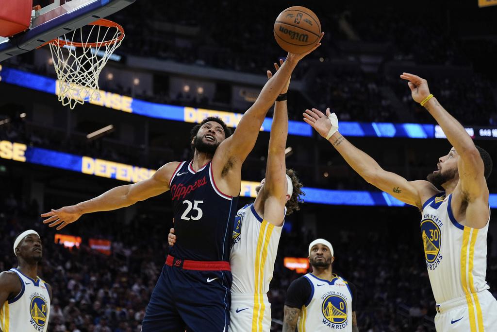 快艇124:119擊敗勇士。(美聯社)