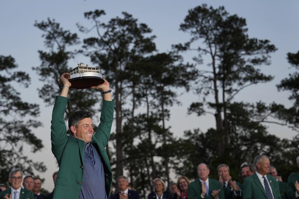 麥萊爾(Rory McIlroy)完成高爾夫大滿貫。(美聯社)