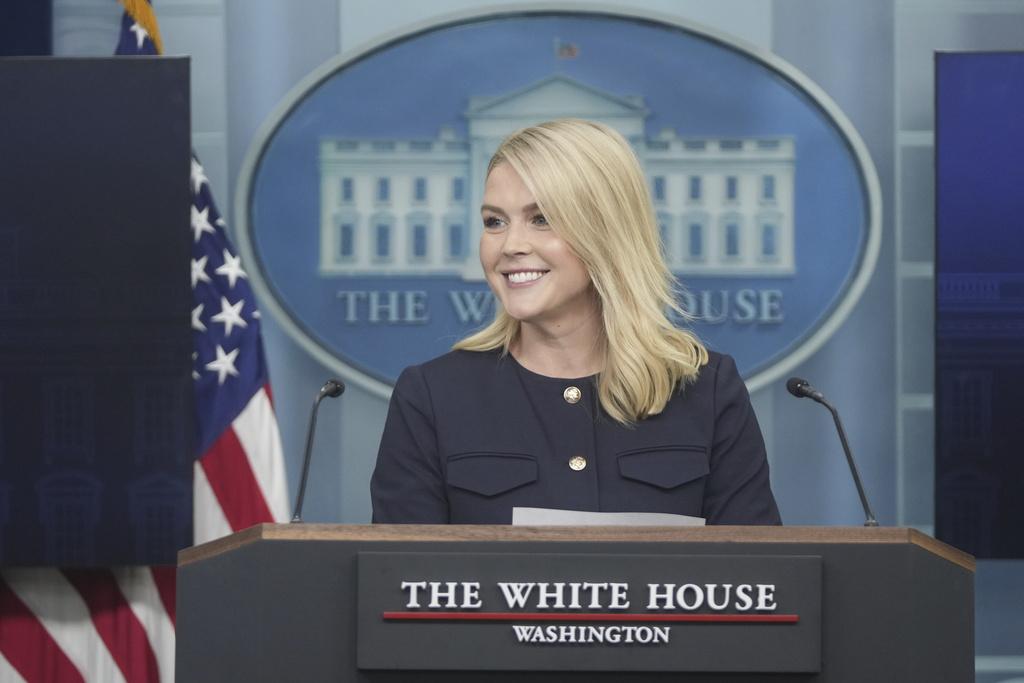 白宮新聞秘書萊維特指,特朗普特朗普對中國的立場沒有軟化。(AP)