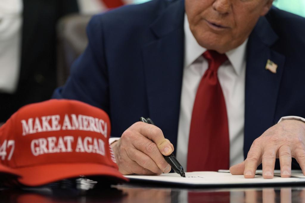 美國總統特朗普大打關稅戰。(AP)