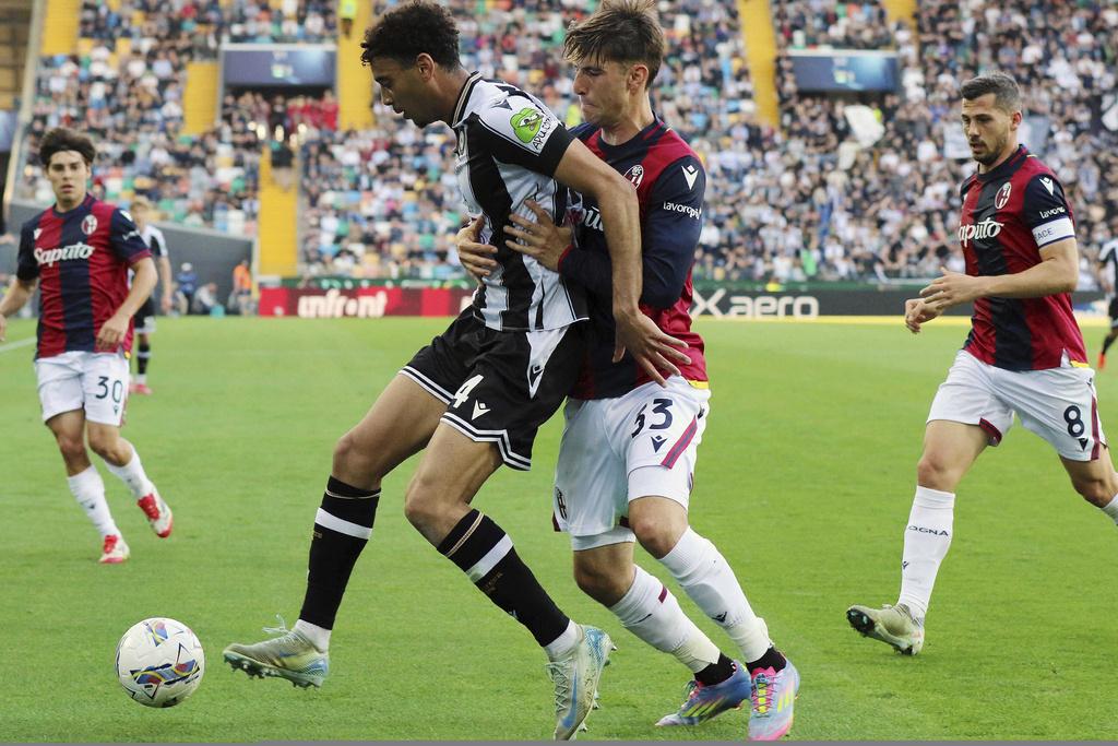 烏甸尼斯與博洛尼亞悶和0:0。(美聯社)