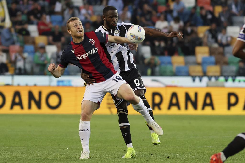 烏甸尼斯與博洛尼亞悶和0:0。(美聯社)