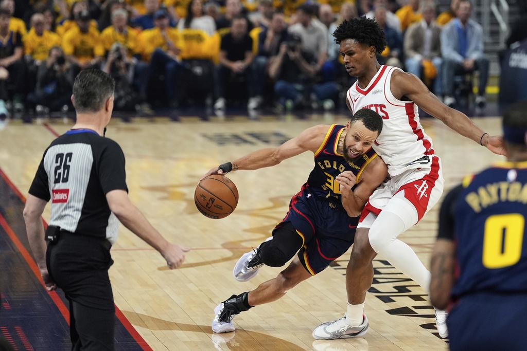 勇士109:106再贏火箭。(美聯社)