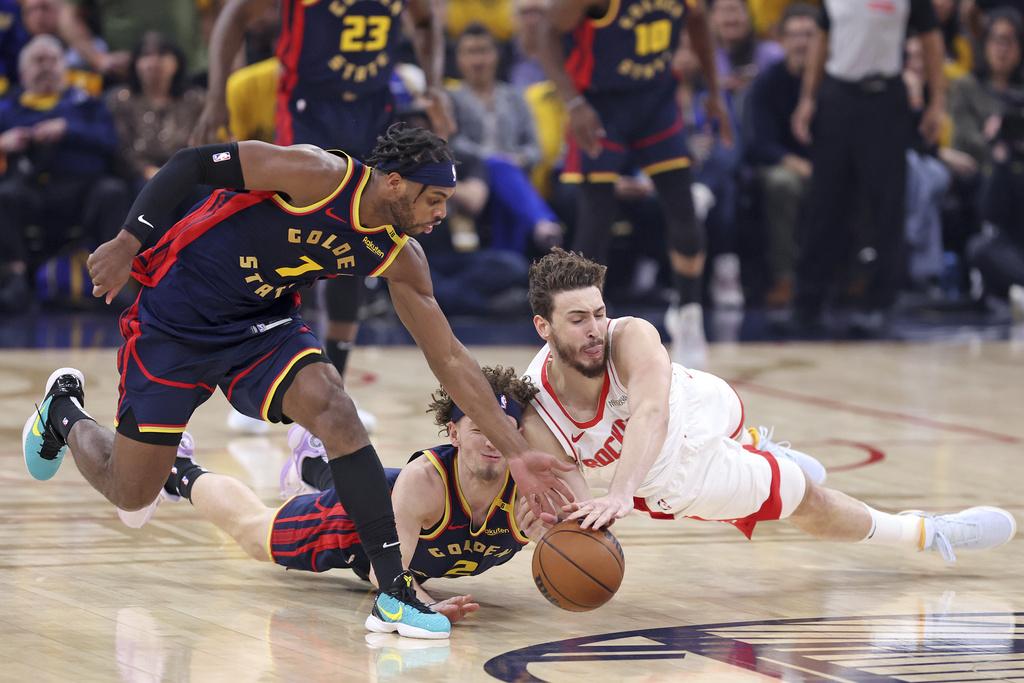 勇士109:106再贏火箭。(美聯社)