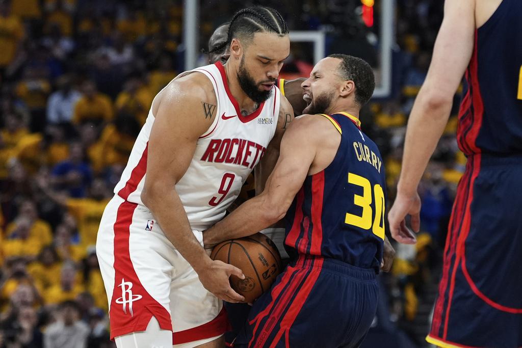 勇士109:106再贏火箭。(美聯社)