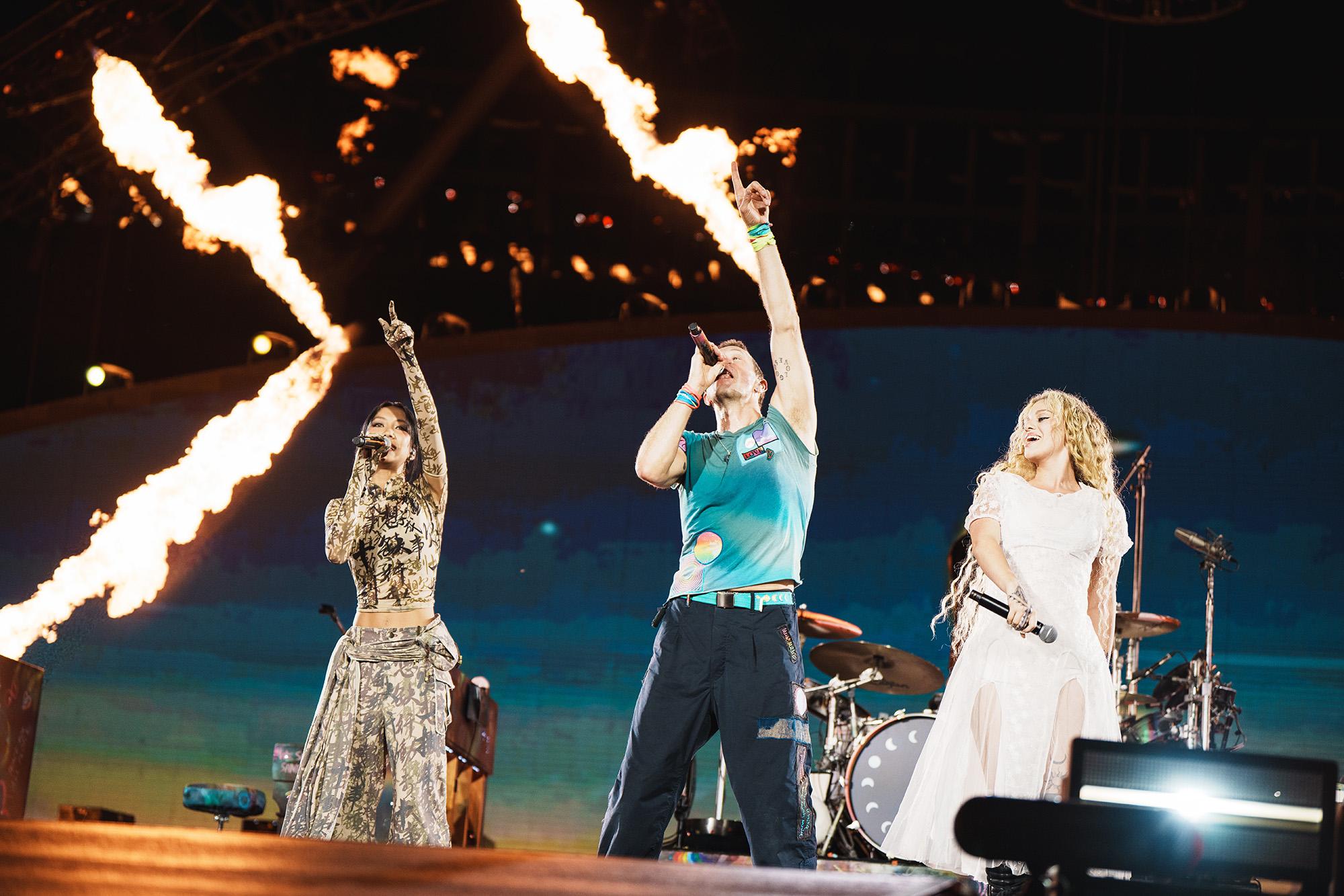 Marf為Coldplay演唱會擔任開場嘉賓,表現毫不怯場。