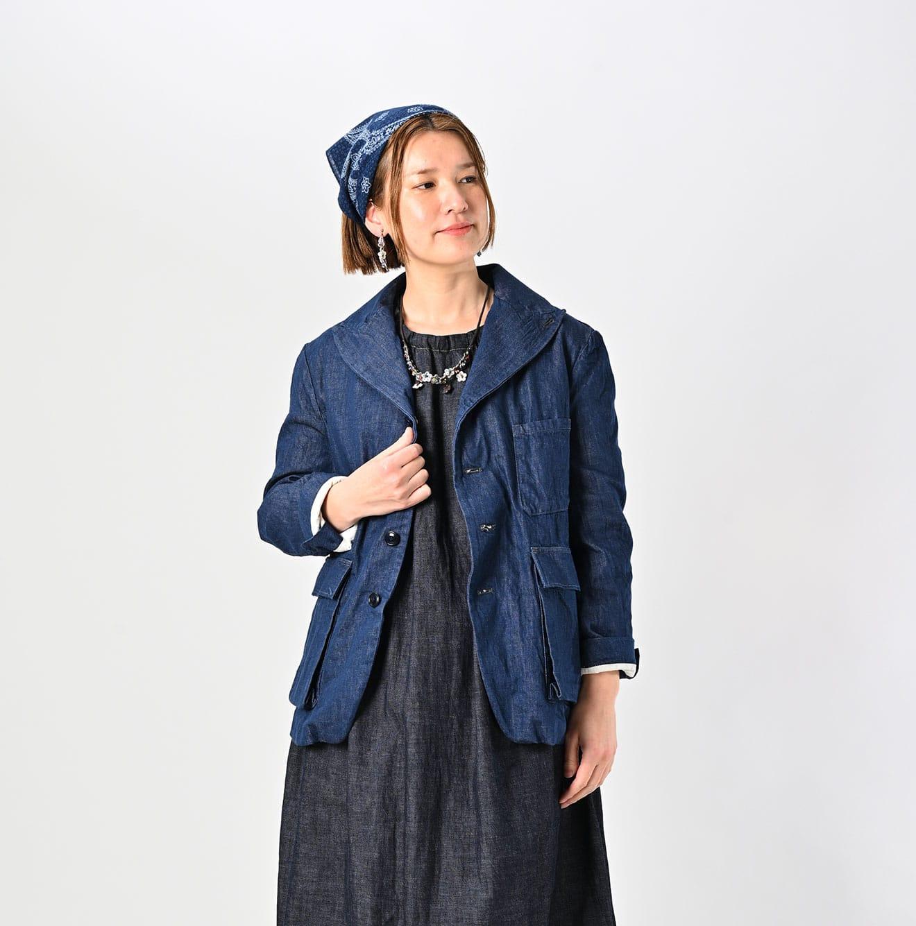 Monpu 牛仔布比 45 petit 稍厚,但仍屬於輕量牛仔,適合初春穿著。