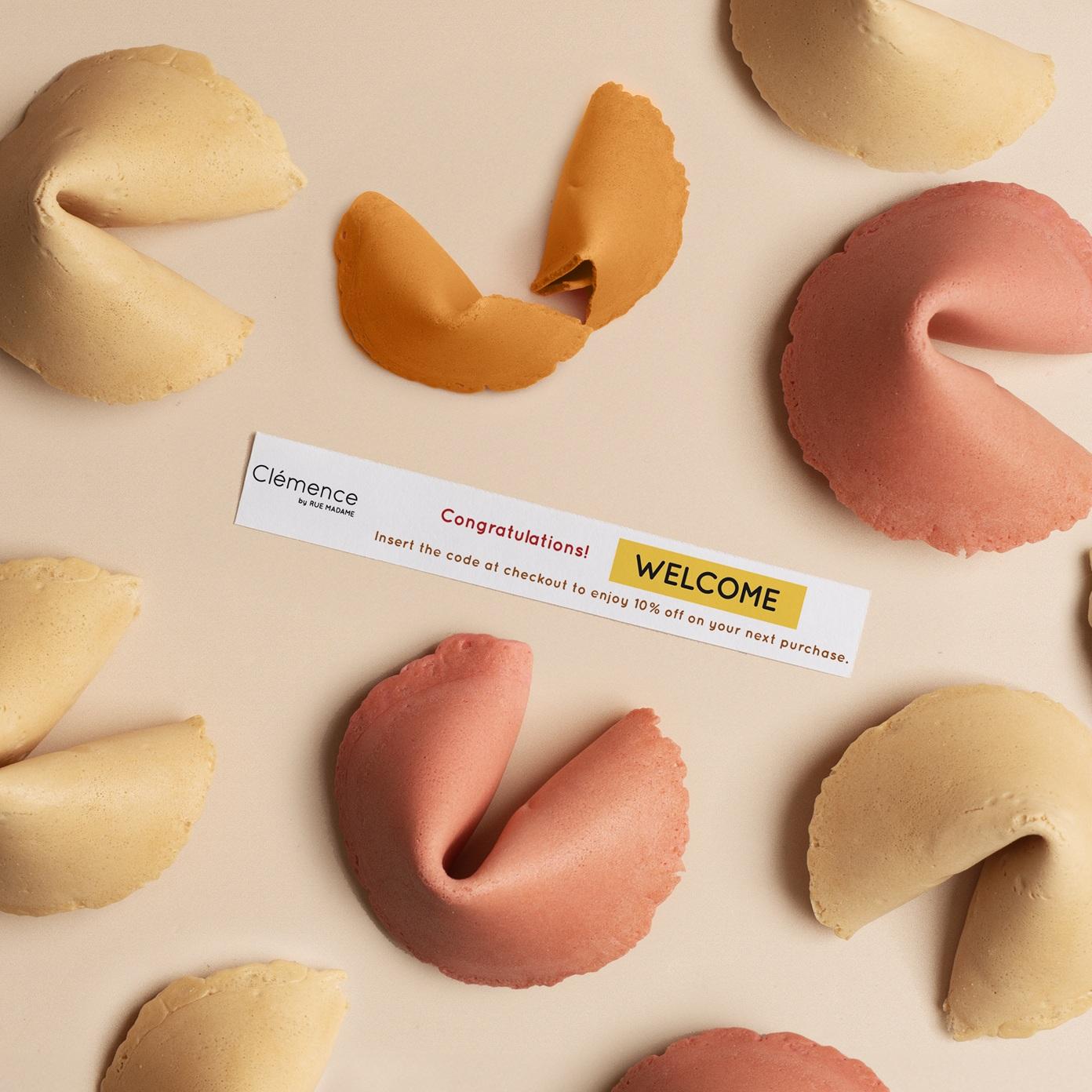 顧客凡於Clémence by Rue Madame門市購買任何產品,即可免費獲贈幸運曲奇