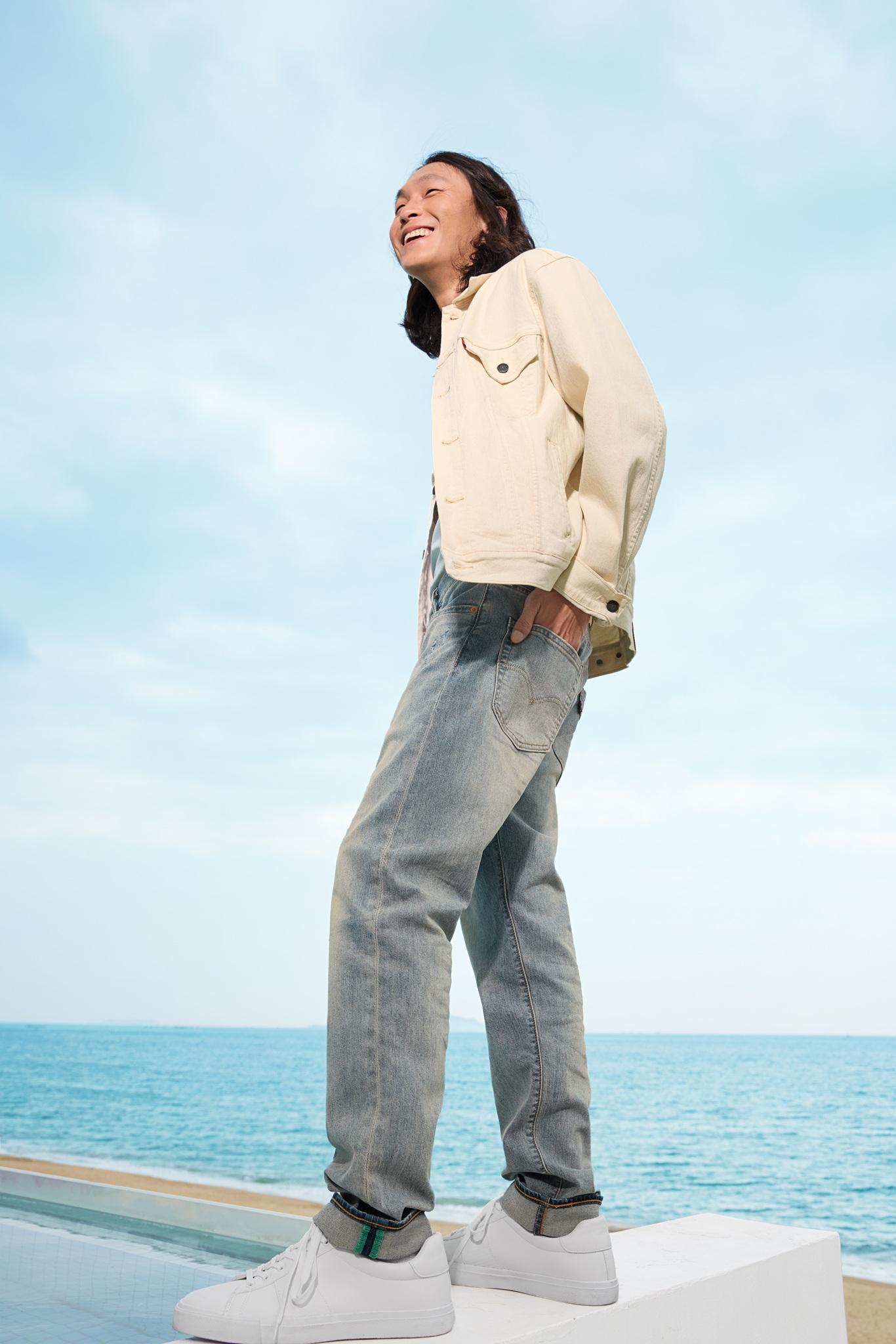 Levi's Performance Cool系列的男裝denim wear,剪裁修身,容易顯瘦。