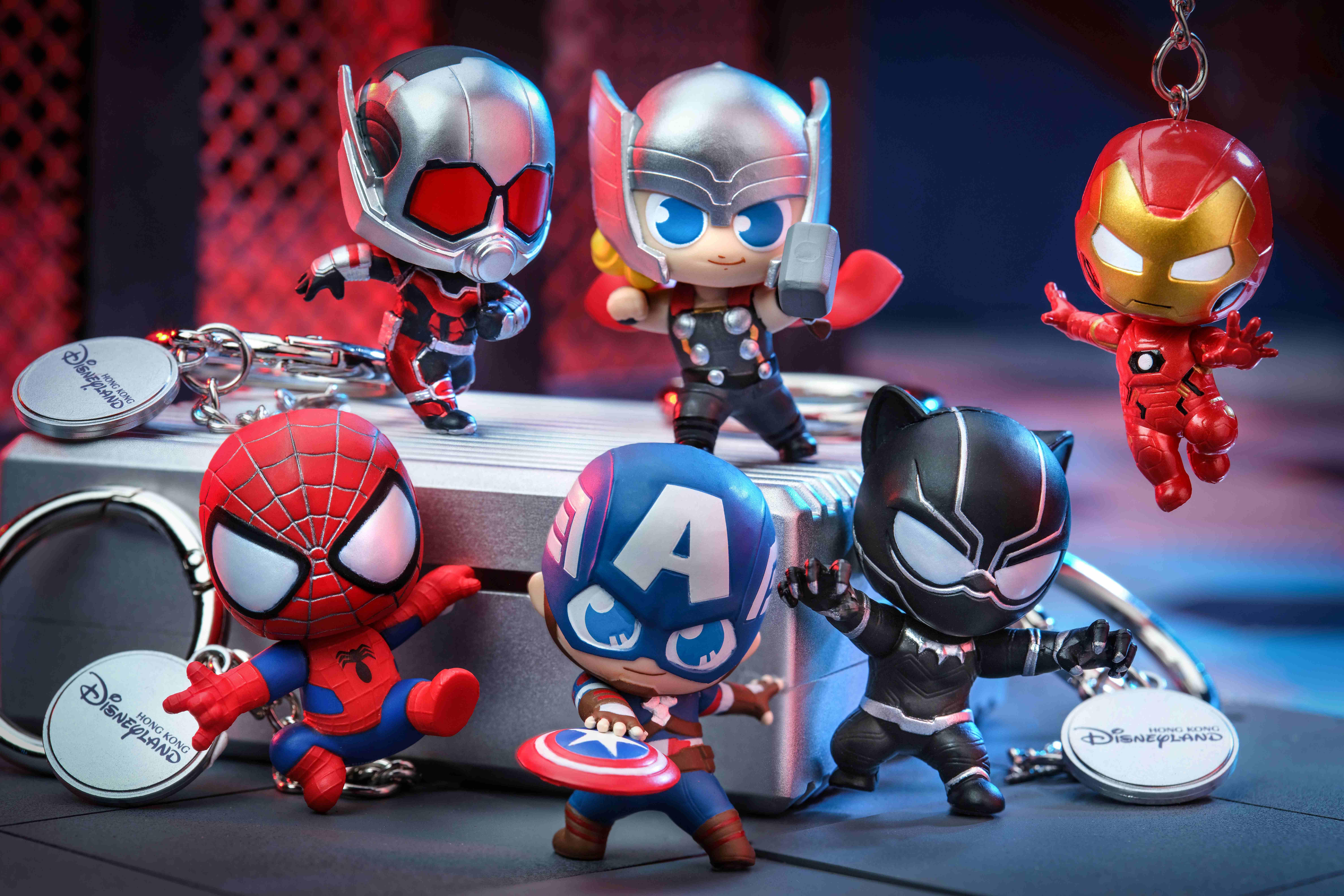 香港迪士尼樂園限定 Hot Toys Cosbi 鎖匙扣盲盒 (一套六款)