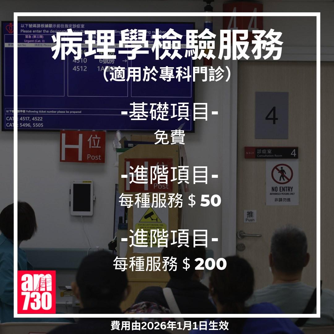 急症室收費丨2026年1月1日生效(am730製圖)