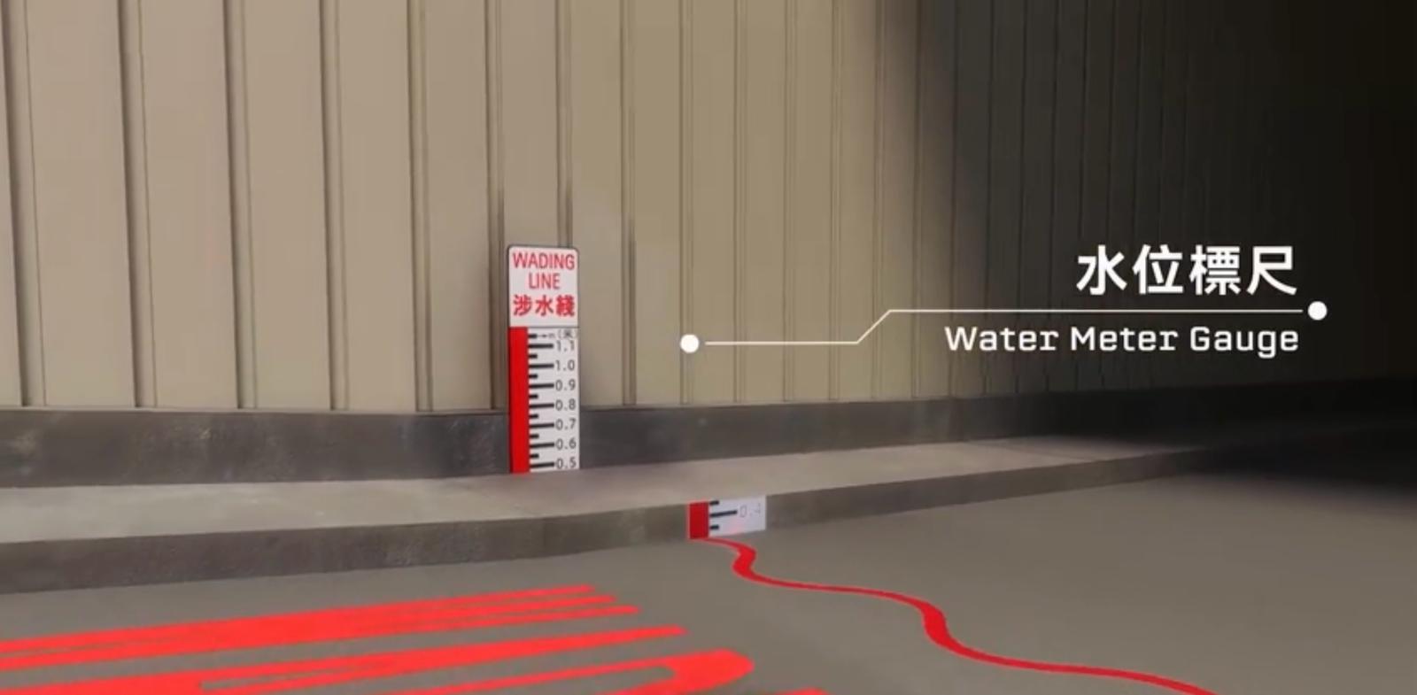 世紀暴雨5個水浸黑點將設「涉水綫系統試驗計劃」(政府新聞處影片截圖)