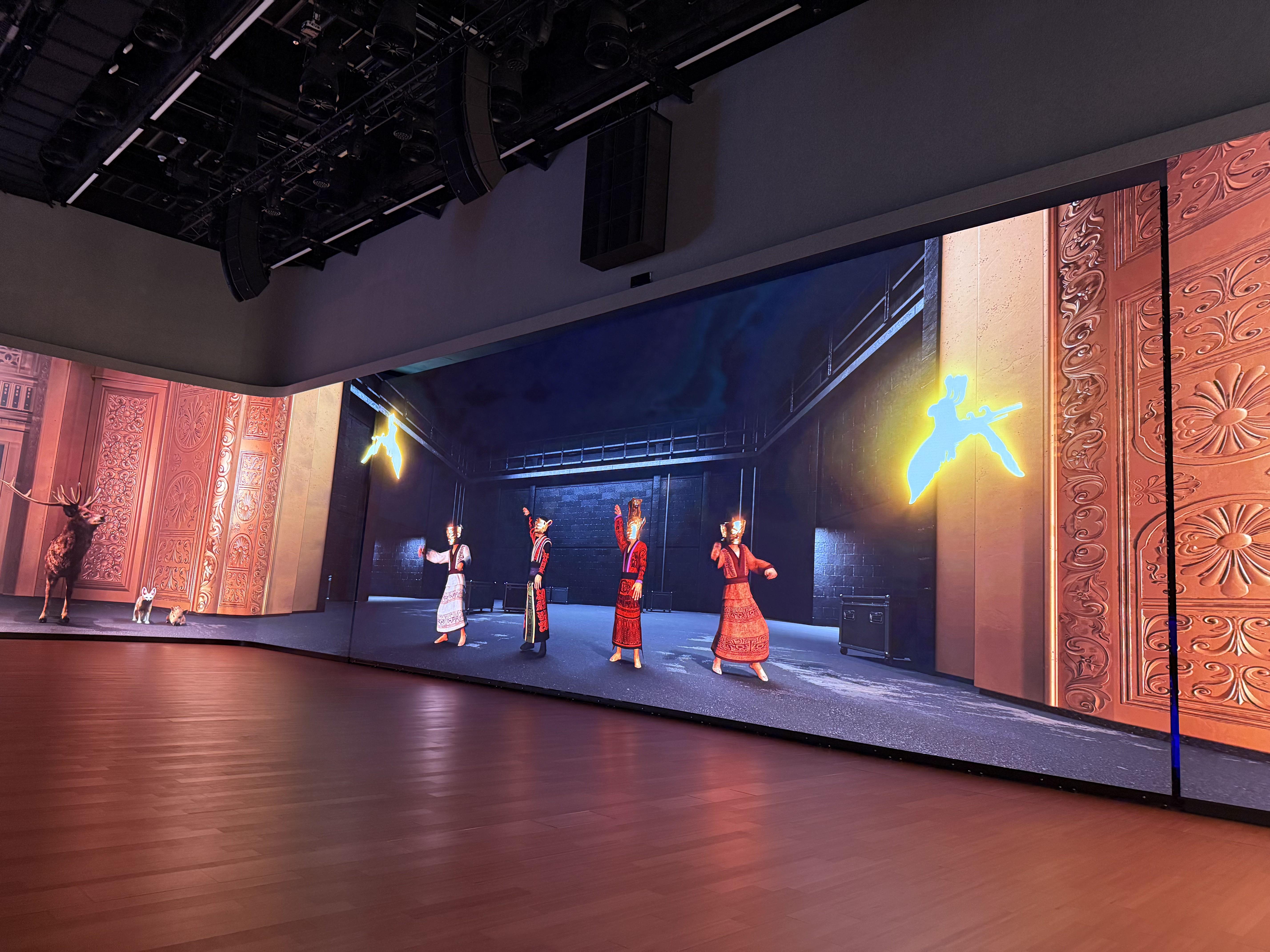 首單元「皎皎日星」先帶領觀眾走進古蜀先民生活環境及祭祀場景。