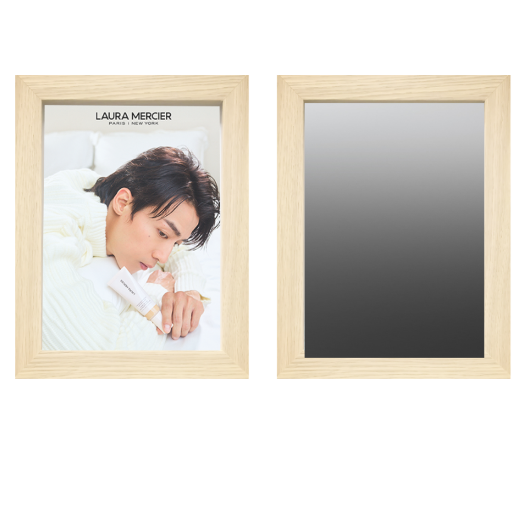 凡於Laura Mercier門市或官網購買指定套裝 ,即可獲得 Laura Mercier X AK 限量鏡面燈箱一個(價值$300)。