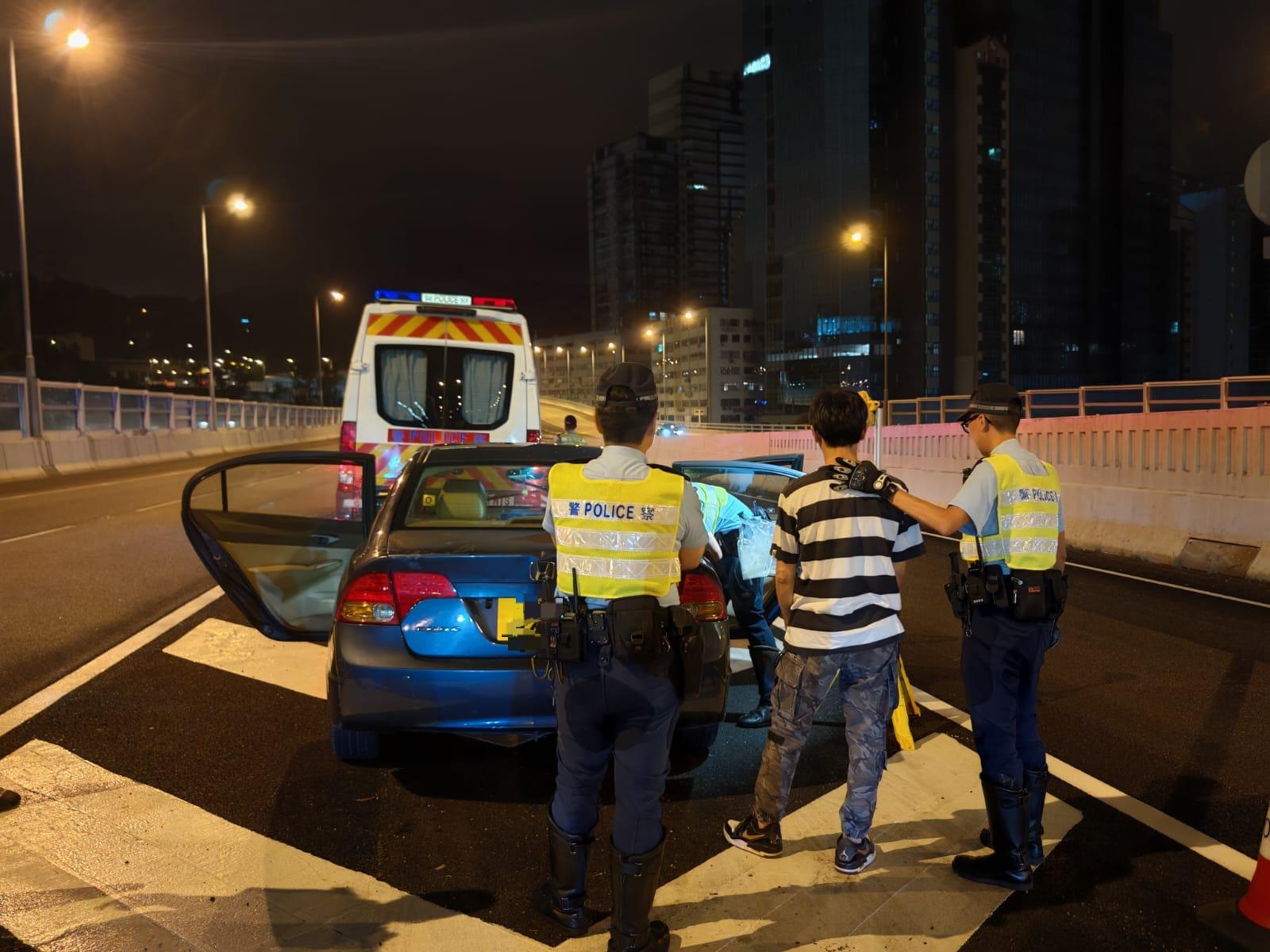 警方打擊酒駕和藥駕。