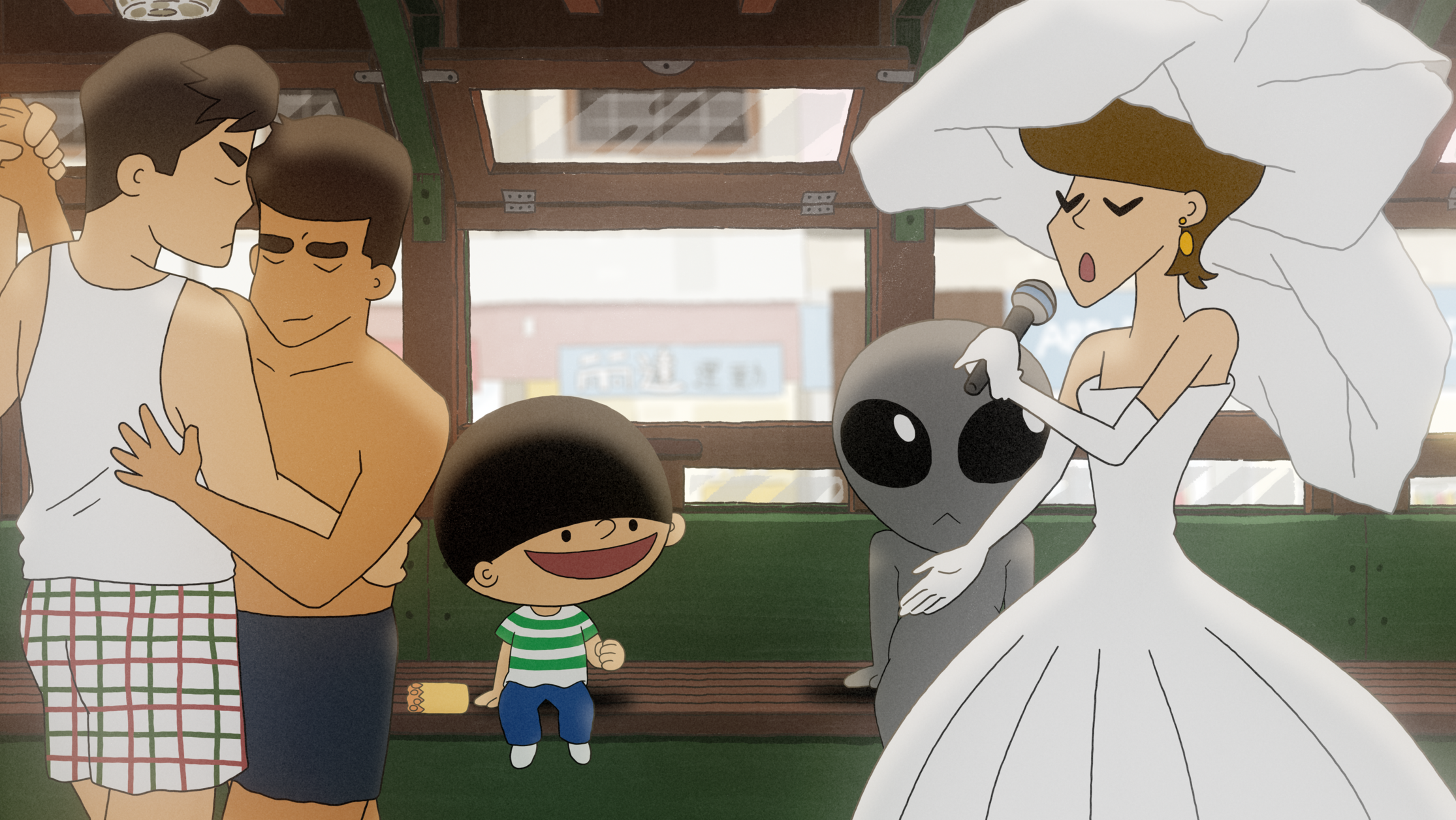 當中可以見到不少香港傳奇人物,包括梅艷芳、《春光乍洩》中的張國榮與梁朝偉。