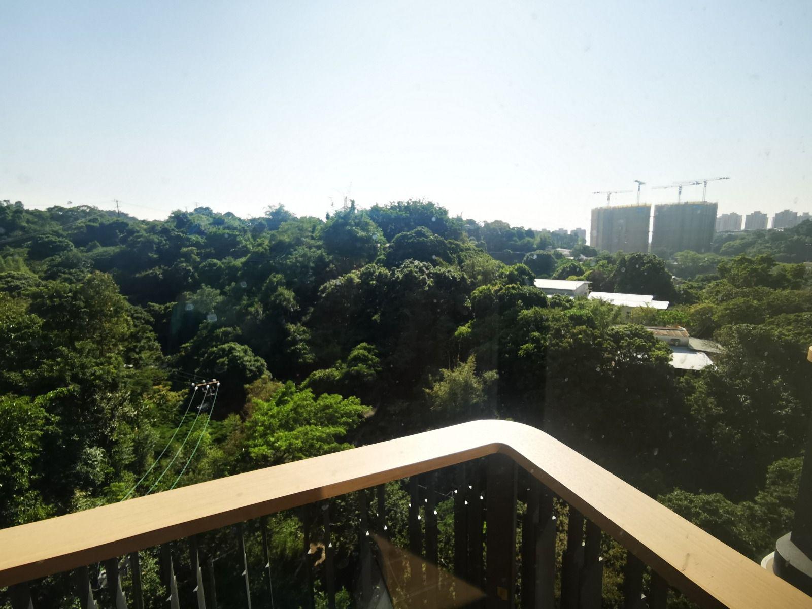 景觀望翠綠山景,遠眺少量樓景。(代理提供)