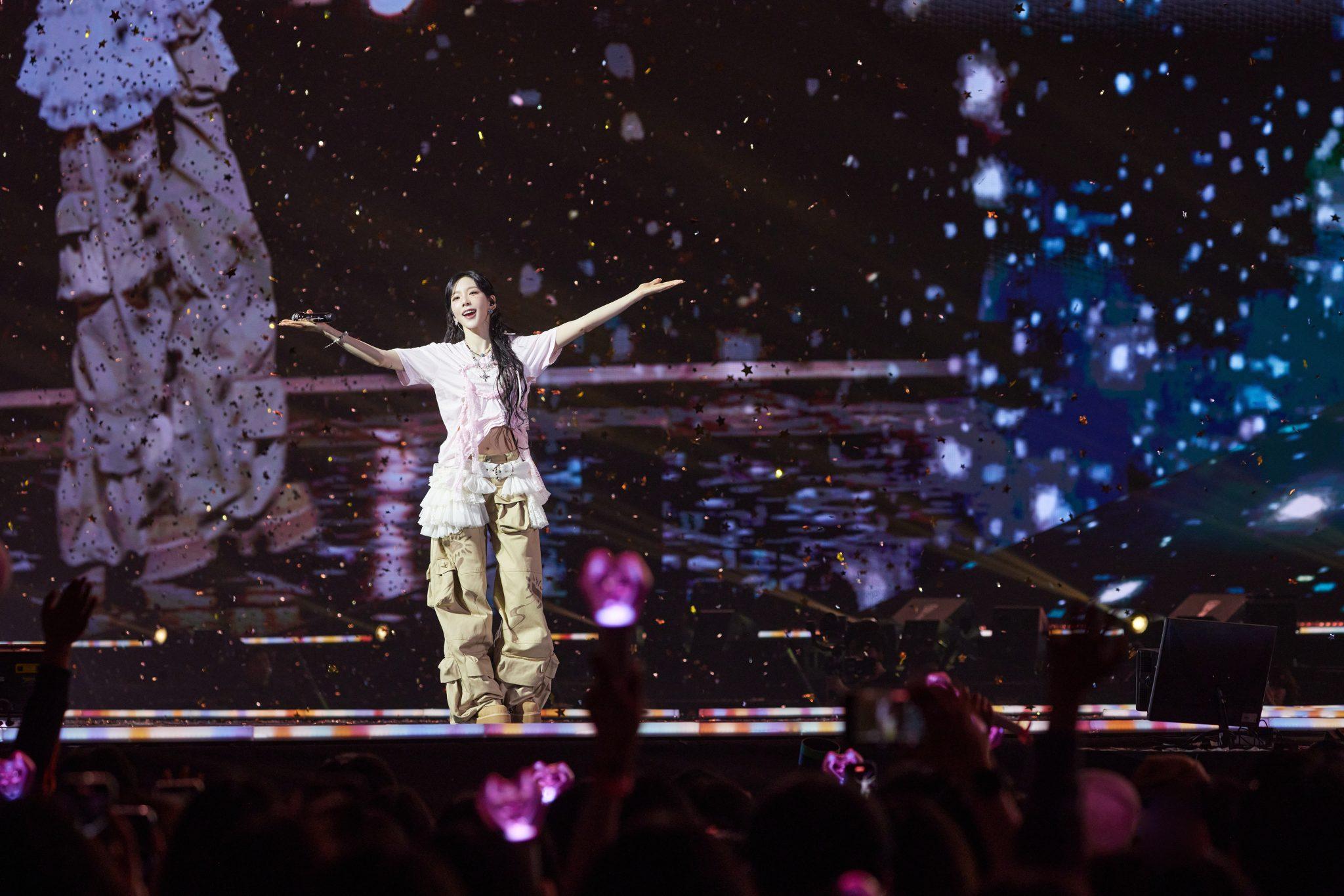 太妍演唱會實況。(網上圖片)