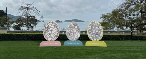 可在巨型復活蛋畫布上發揮天馬行空的創意