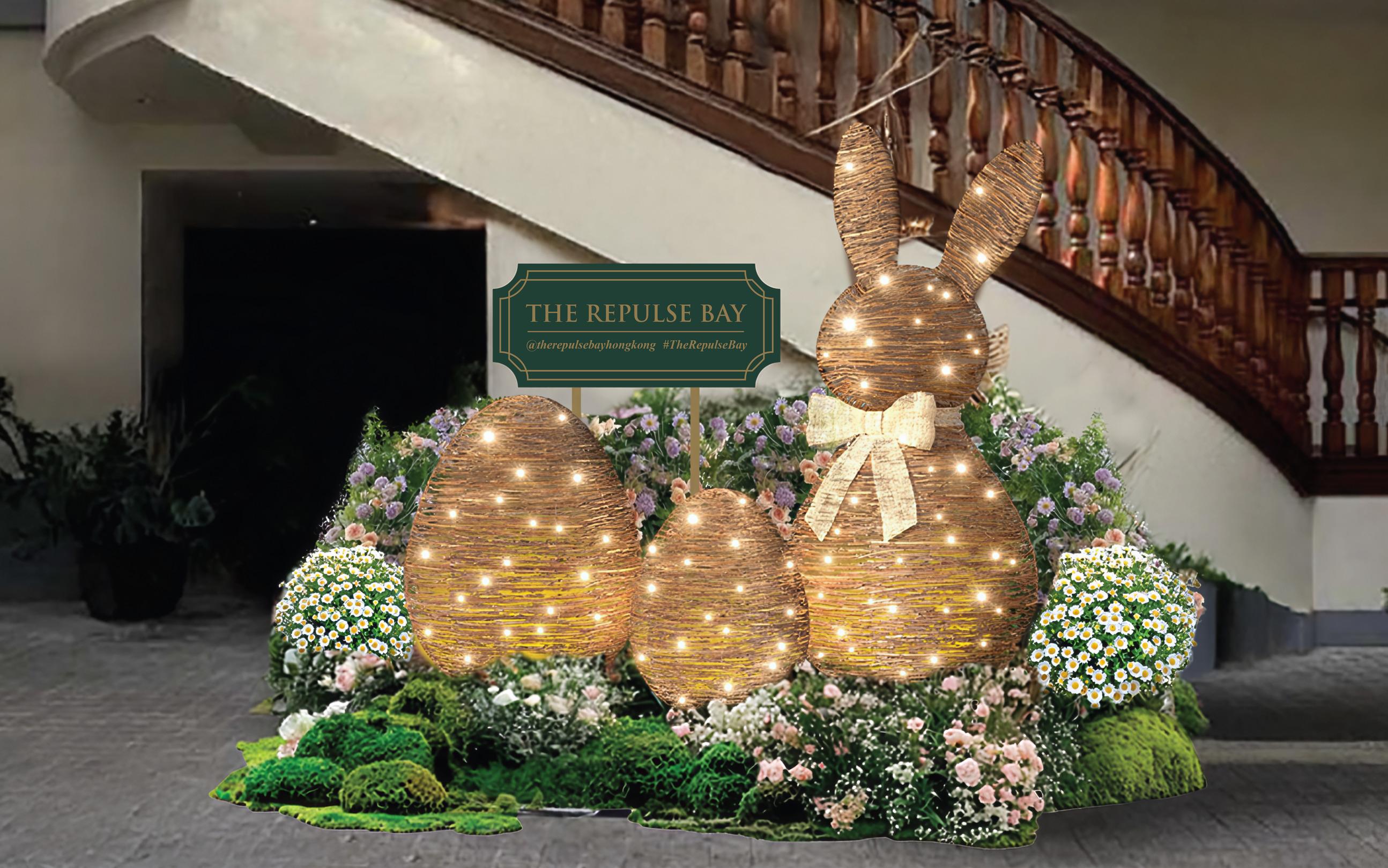 精美的手工藤編復活蛋及兔子