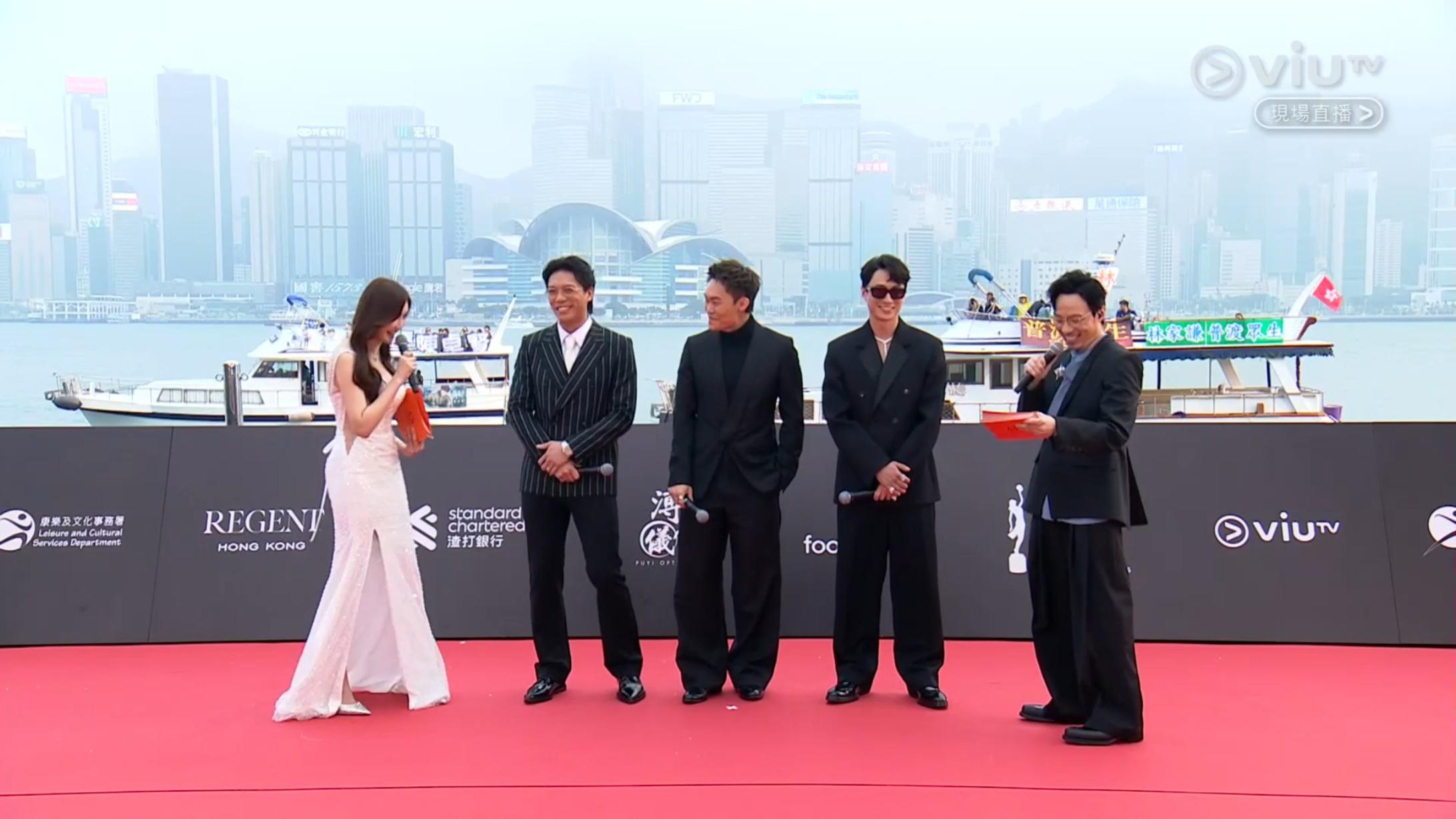 劉俊謙、胡子彤、張文傑接受ViuTV訪問。