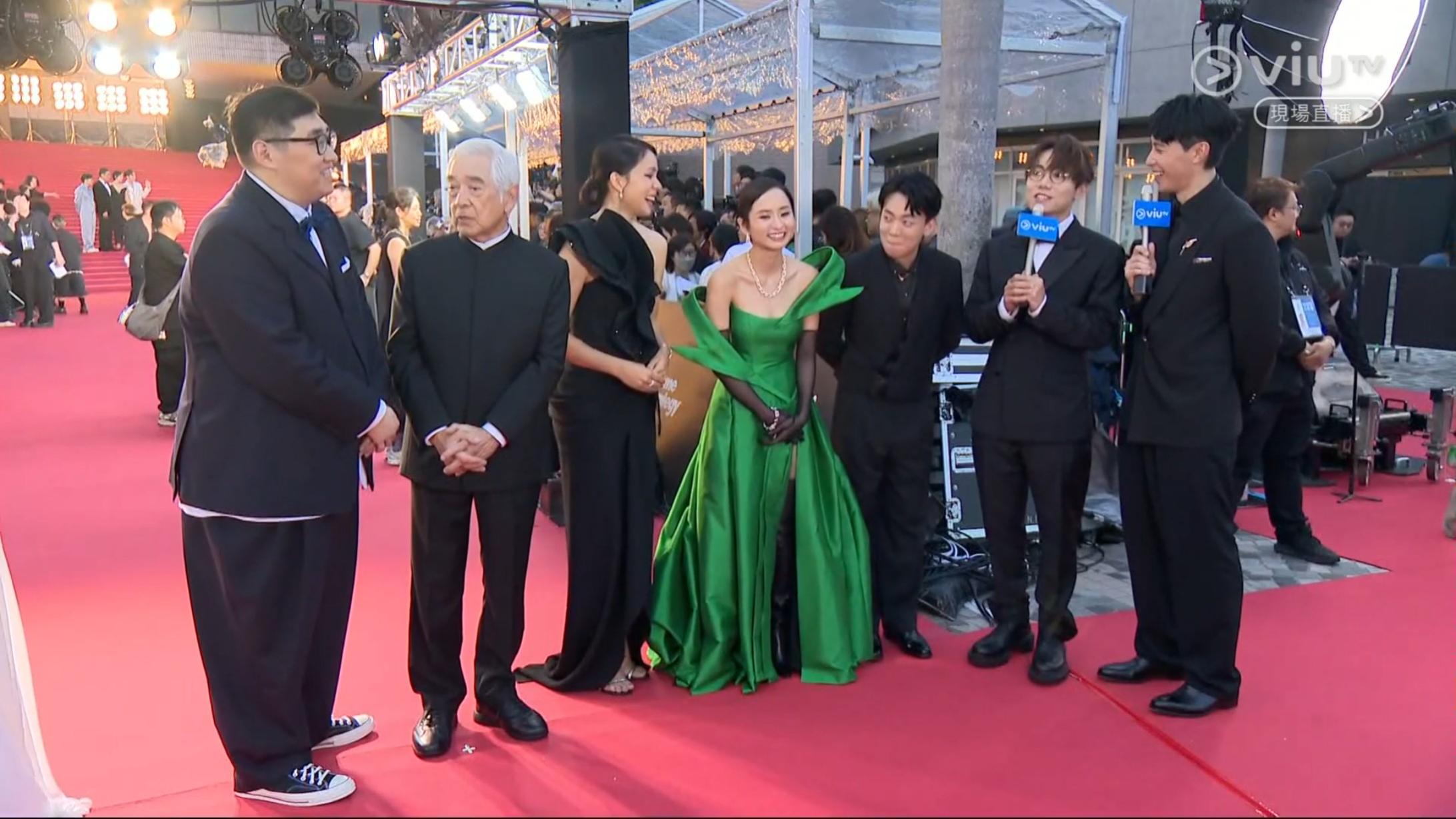 導演陳茂賢率領秦沛、韋羅莎、梁雍婷、岑珈其、林家謙現身紅地毯盛會。